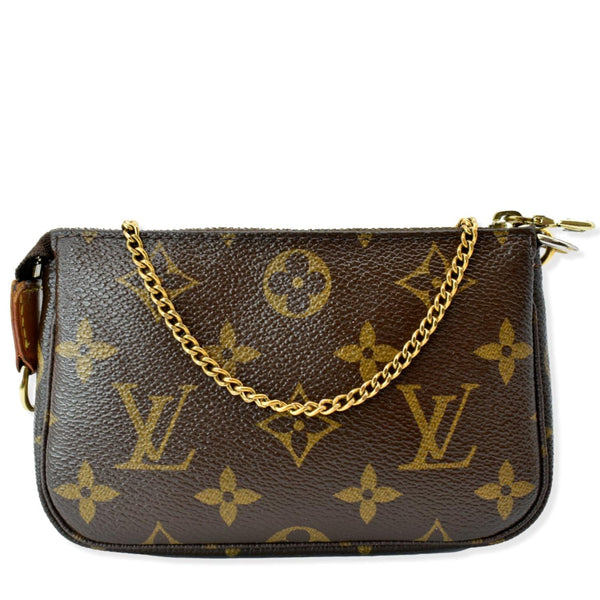 LOUIS VUITTON Mini Trunk & Bags Monogram Canvas Pochette Accessoires Pouch Brown