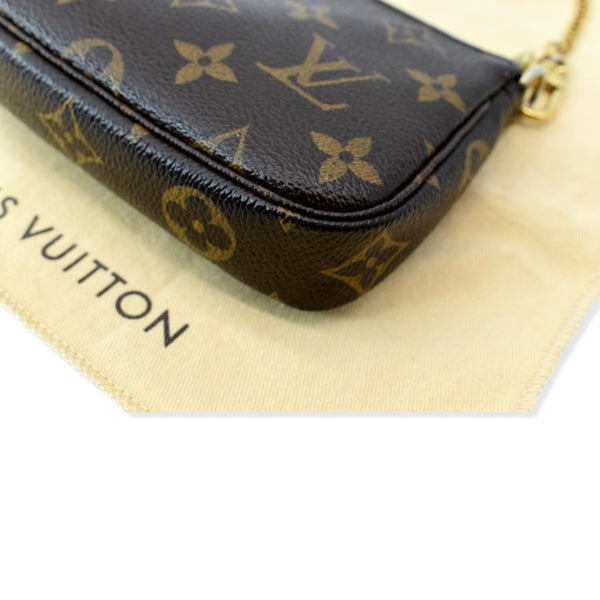 LOUIS VUITTON Mini Trunk & Bags Monogram Canvas Pochette Accessoires Pouch Brown