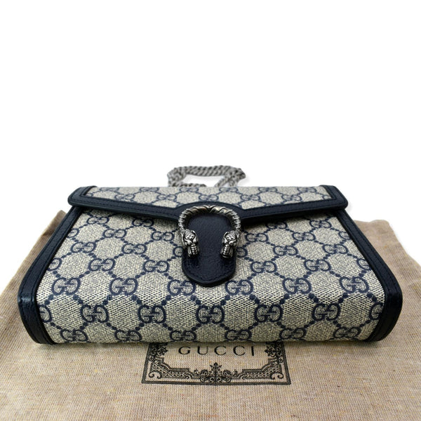 GUCCI Dionysus GG Supreme Crossbody Chain Wallet Beige 401231