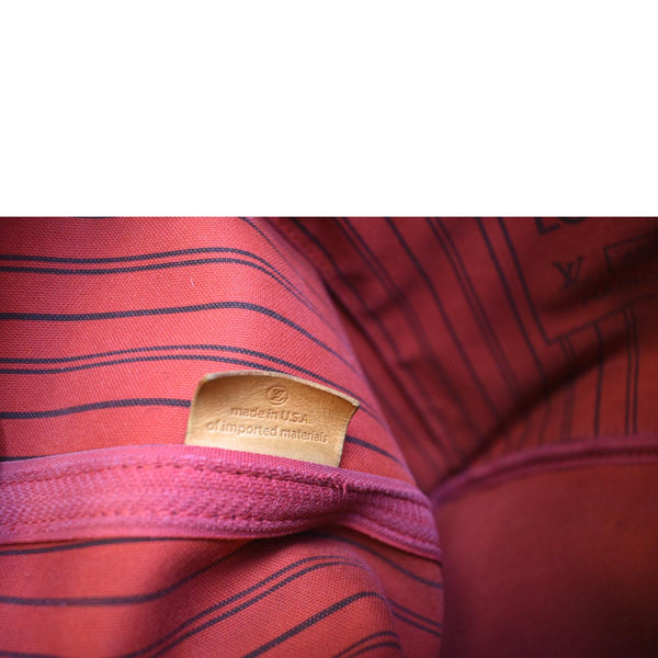 LOUIS VUITTON Neverfull MM Monogram Canvas Tote Bag Brown