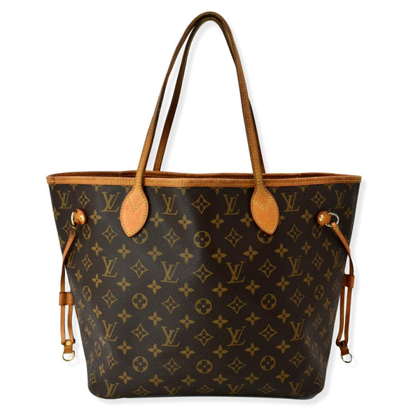 LOUIS VUITTON Neverfull MM Monogram Canvas Tote Bag Brown
