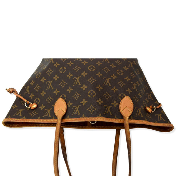 LOUIS VUITTON Neverfull MM Monogram Canvas Tote Bag Brown