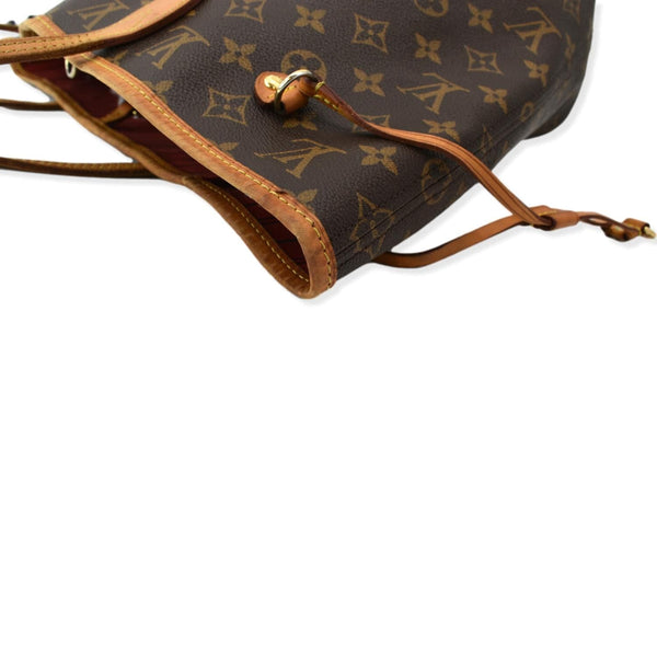 LOUIS VUITTON Neverfull MM Monogram Canvas Tote Bag Brown