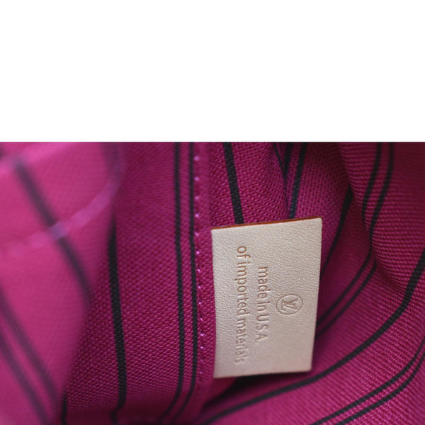 LOUIS VUITTON Neverfull Monogram Canvas Pochette Wristlet Pouch Brown