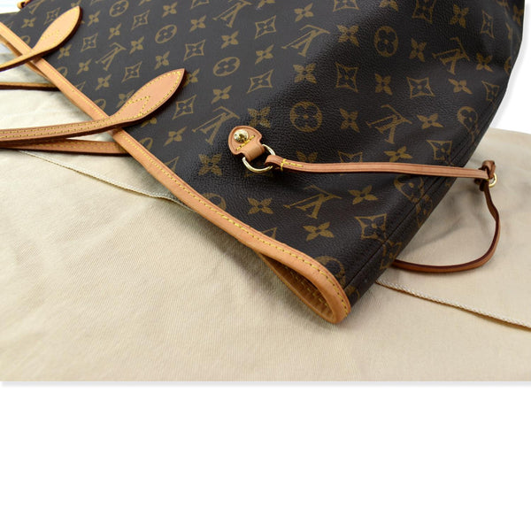 LOUIS VUITTON Neverfull GM Monogram Canvas Tote Bag Brown