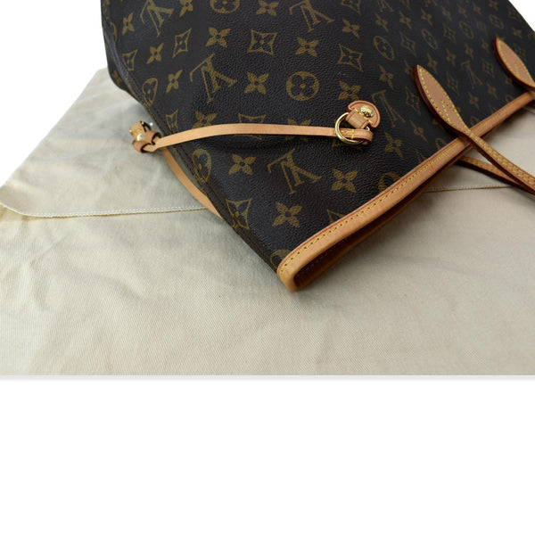 LOUIS VUITTON Neverfull GM Monogram Canvas Tote Bag Brown