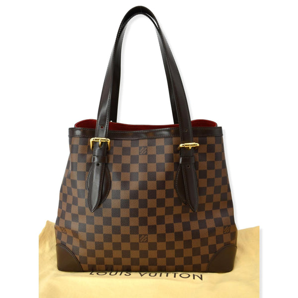 LOUIS VUITTON Hampstead MM Damier Ebene Shoulder Bag Brown