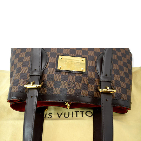 LOUIS VUITTON Hampstead MM Damier Ebene Shoulder Bag Brown