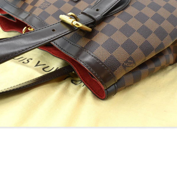 LOUIS VUITTON Hampstead MM Damier Ebene Shoulder Bag Brown