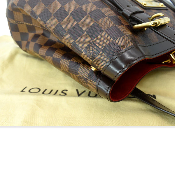 LOUIS VUITTON Hampstead MM Damier Ebene Shoulder Bag Brown
