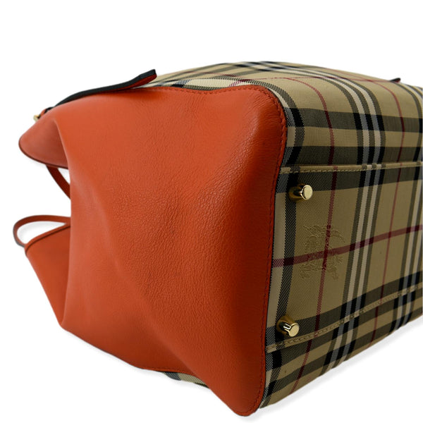 BURBERRY Canterbury Haymarket Check Tote Bag Multicolor