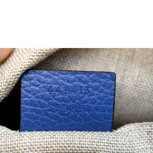 GUCCI Bree GG Canvas Leather Crossbody Bag Beige 449413