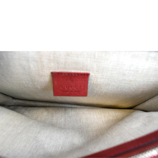 GUCCI Dionysus Floral Blooms Leather Shoulder Bag Red 400235