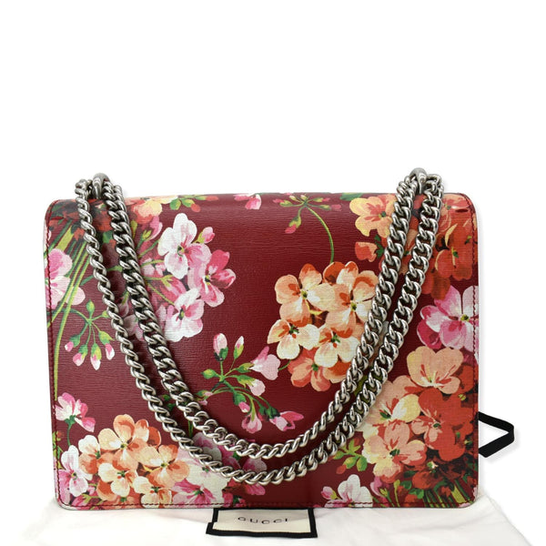 GUCCI Dionysus Floral Blooms Leather Shoulder Bag Red 400235