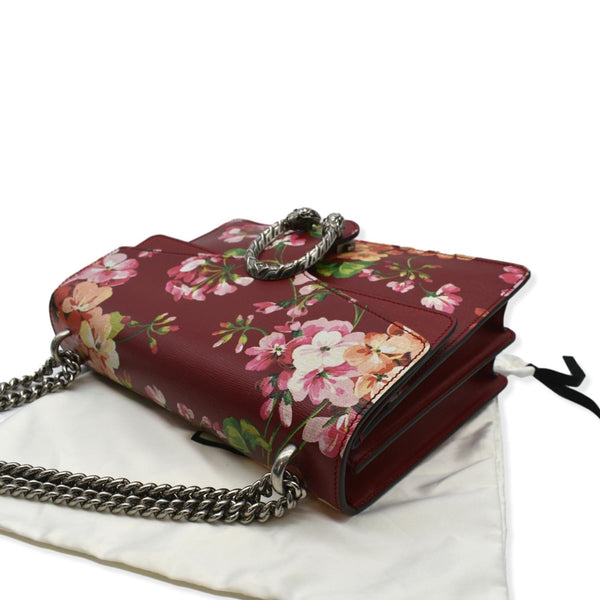 GUCCI Dionysus Floral Blooms Leather Shoulder Bag Red 400235
