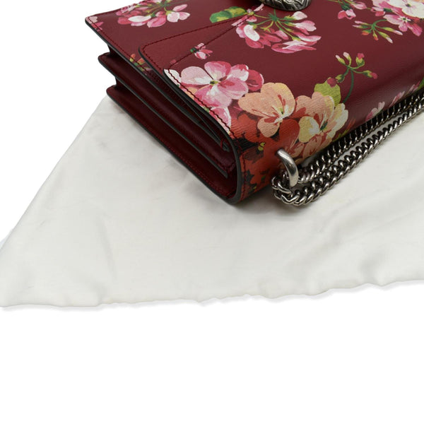 GUCCI Dionysus Floral Blooms Leather Shoulder Bag Red 400235