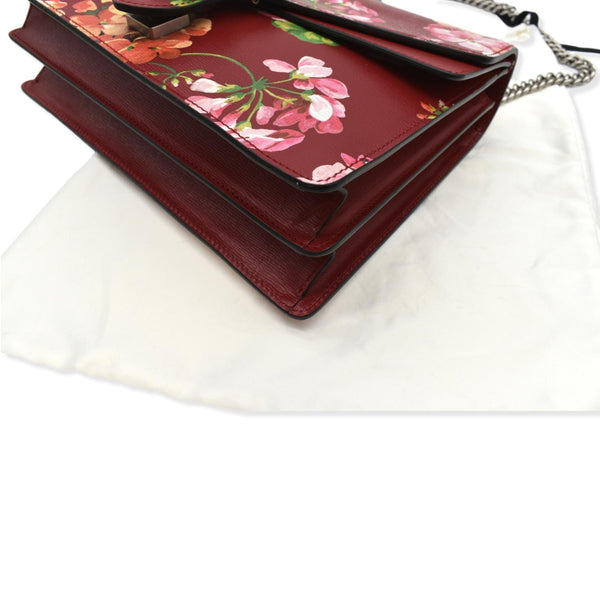 GUCCI Dionysus Floral Blooms Leather Shoulder Bag Red 400235