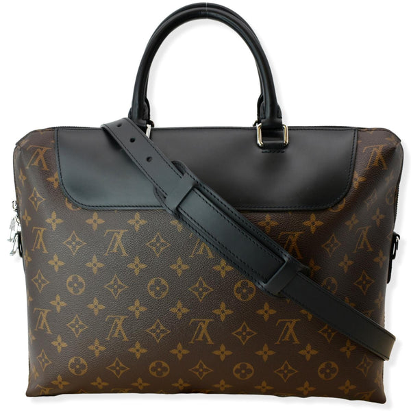 LOUIS VUITTON Porte-Documents Jour Monogram Macassar Briefcase Bag