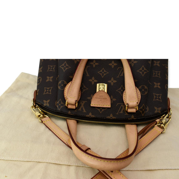 LOUIS VUITTON Rivoli PM Monogram Canvas Shoulder Bag Brown