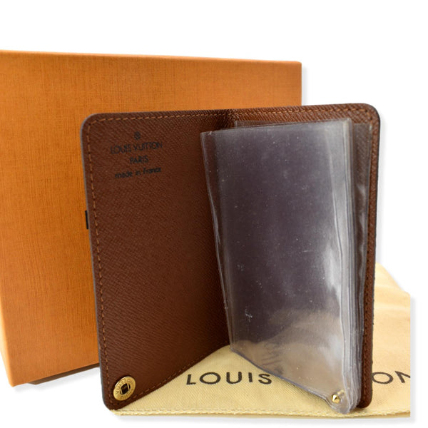 Louis Vuitton Vintage Monogram Canvas Card Holder Brown