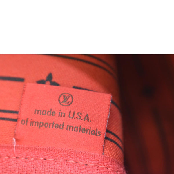 LOUIS VUITTON Neverfull MM Damier Ebene Shoulder Bag Brown