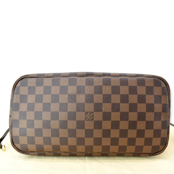 LOUIS VUITTON Neverfull MM Damier Ebene Shoulder Bag Brown