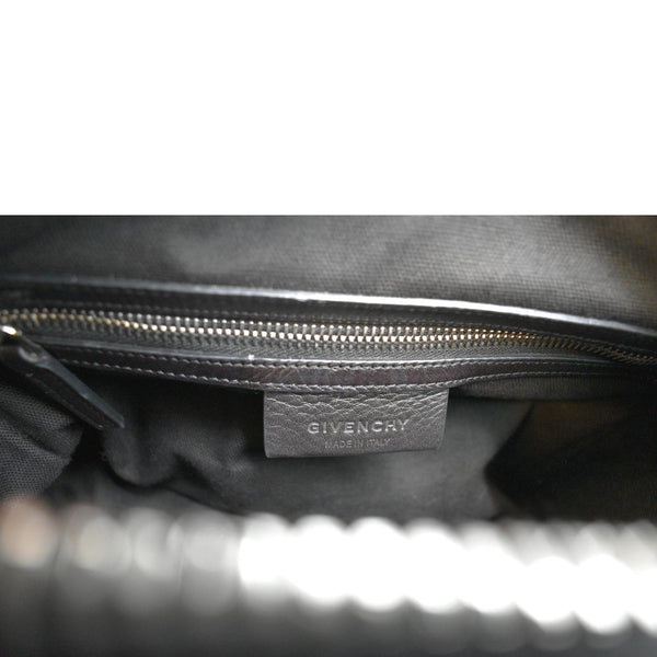 GIVENCHY Studded Antigona Nude Small Calfskin Leather Shoulder Bag Black