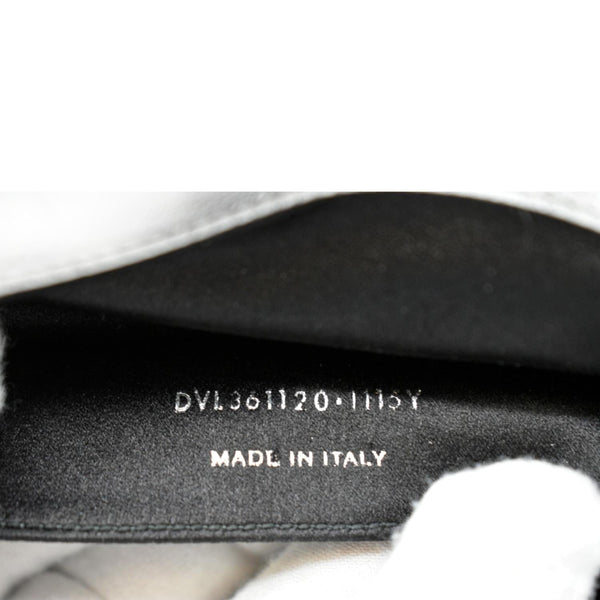 YVES SAINT LAURENT Belle de Jour Leather Clutch Bag Silver