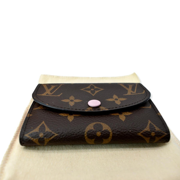 LOUIS VUITTON Rosalie Monogram Canvas Coin Wallet Rose Ballerine