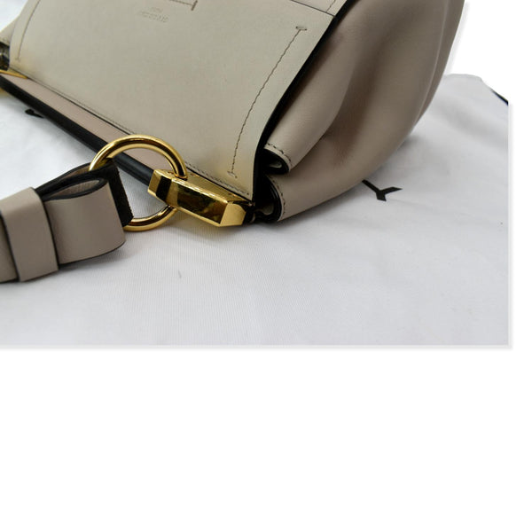 Givenchy Mystic Small Leather Top Handle Shoulder Bag White