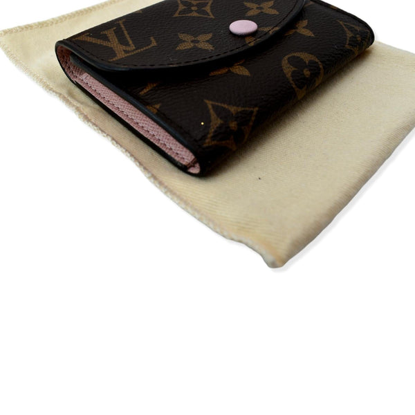 LOUIS VUITTON Rosalie Monogram Canvas Coin Wallet Rose Ballerine