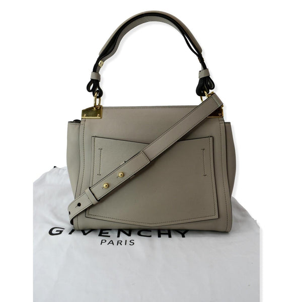 Givenchy Mystic Small Leather Top Handle Shoulder Bag White