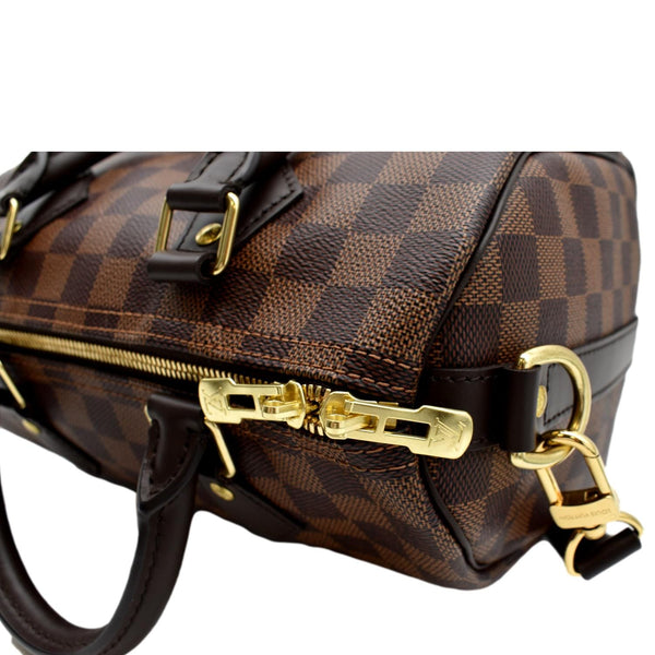 LOUIS VUITTON Speedy 25 Bandouliere Damier Ebene Shoulder Bag Brown