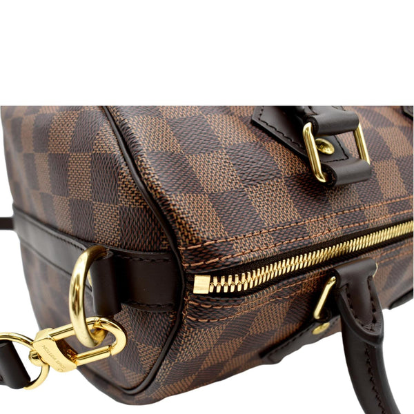 LOUIS VUITTON Speedy 25 Bandouliere Damier Ebene Shoulder Bag Brown