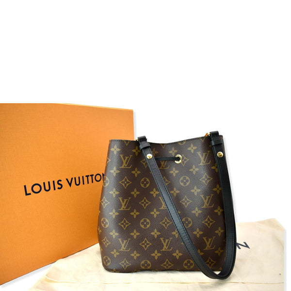 LOUIS VUITTON NeoNoe MM Monogram Canvas Shoulder Bag Brown
