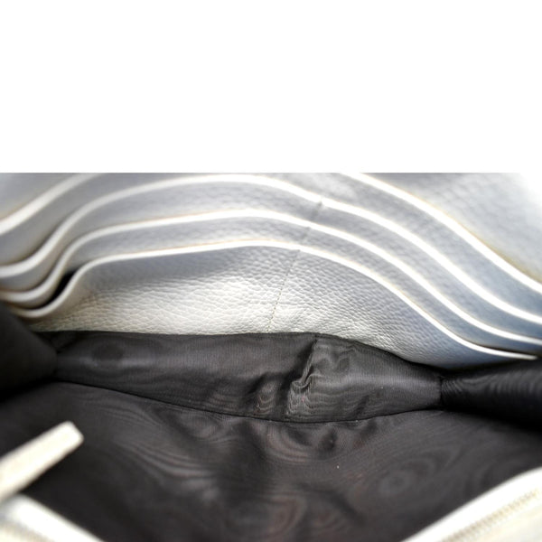 GUCCI Mini Soho Leather Wallet On Chain Crossbody Bag Ivory 598211