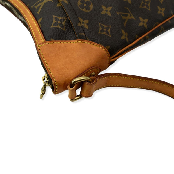 LOUIS VUITTON Odeon MM Monogram Coated Canvas Shoulder Bag Brown