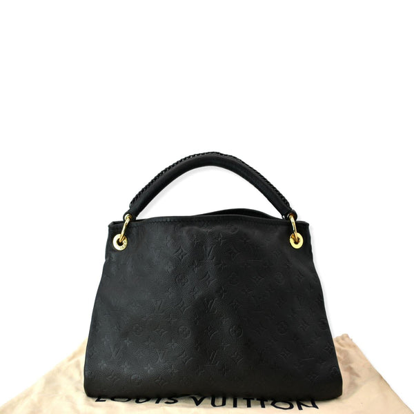 LOUIS VUITTON Artsy MM Empreinte Leather Shoulder Bag Black