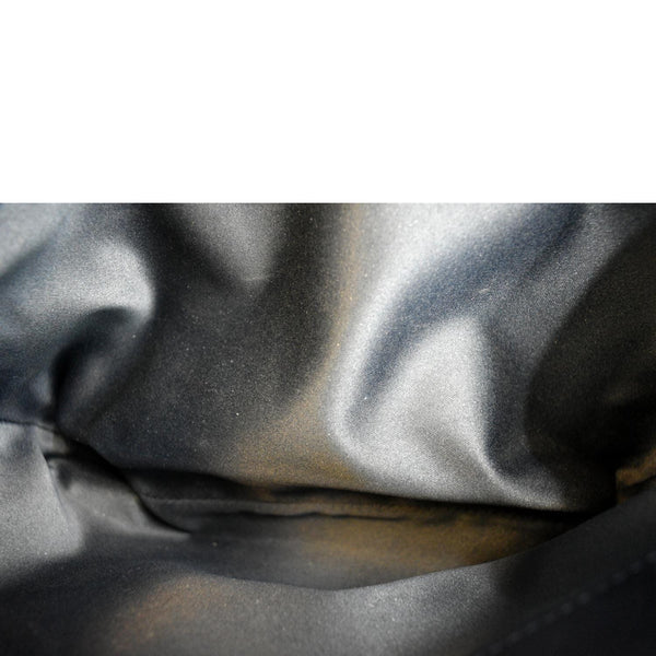 CHANEL Navy Quilted Patent Leather Accordion Flap Bag