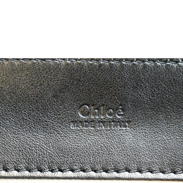 CHLOE Tess Day Front Flap Calfskin Leather Crossbody Bag Black