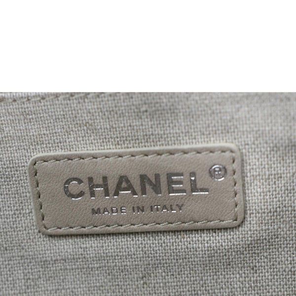 CHANEL Deauville Shopping Tote Bag Black