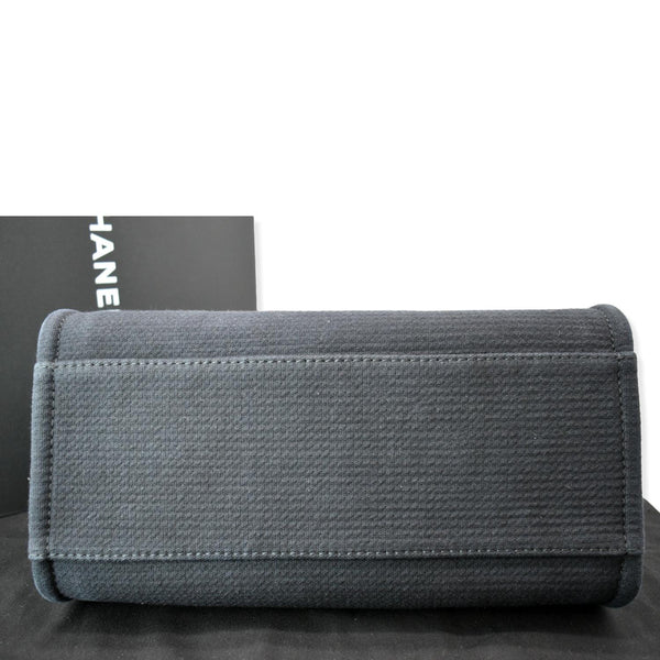 CHANEL Deauville Shopping Tote Bag Black