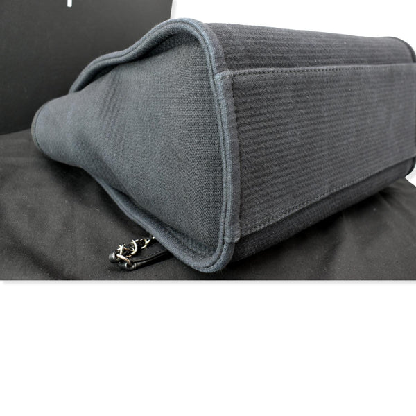 CHANEL Deauville Shopping Tote Bag Black