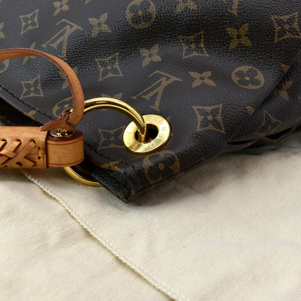 LOUIS VUITTON Artsy MM Monogram Canvas Hobo Bag Brown