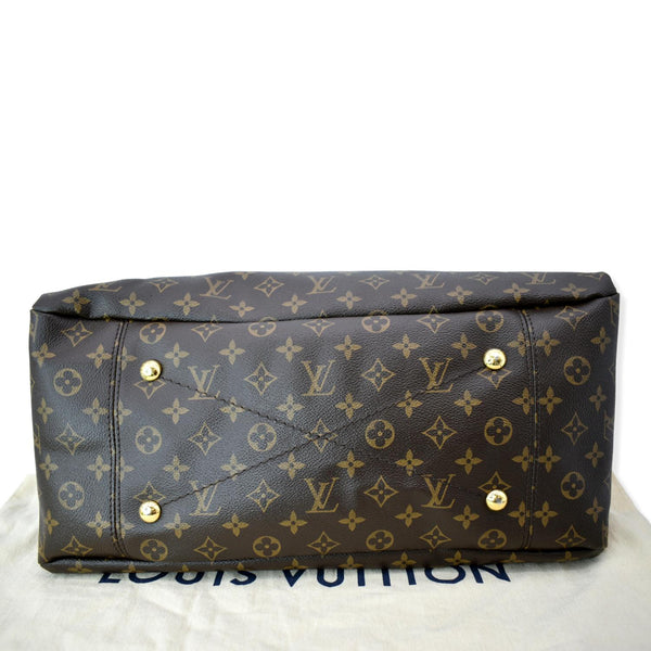 LOUIS VUITTON Artsy MM Monogram Canvas Hobo Bag Brown