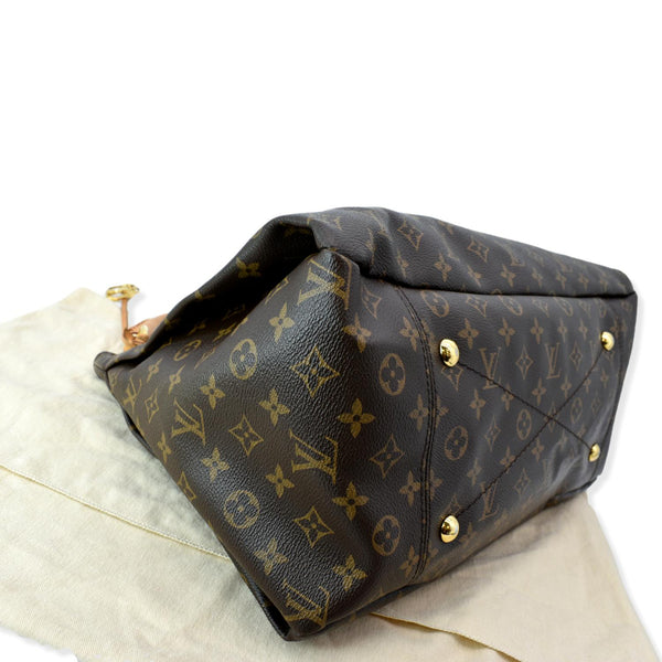 LOUIS VUITTON Artsy MM Monogram Canvas Hobo Bag Brown