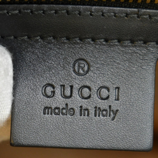 GUCCI Sylvie Small Leather Shoulder Bag Black