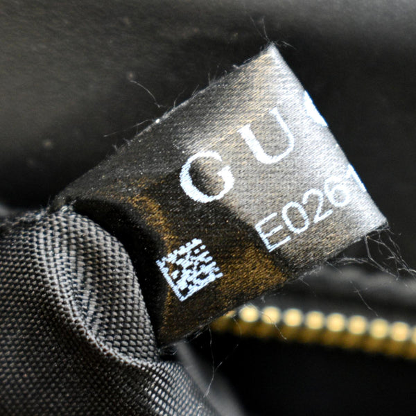 GUCCI Sylvie Small Leather Shoulder Bag Black