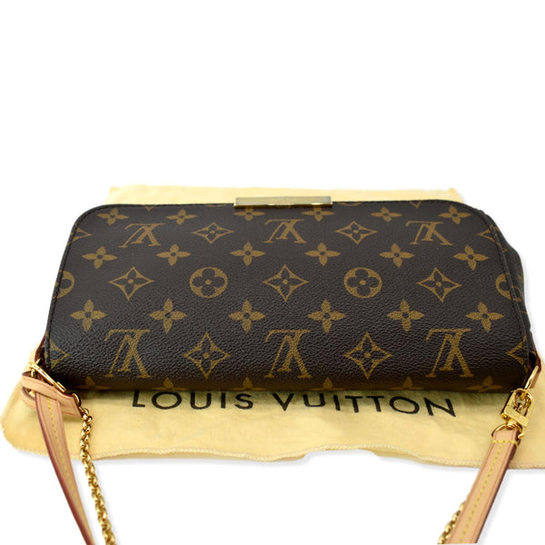 LOUIS VUITTON Favorite MM Monogram Canvas Crossbody Bag Brown