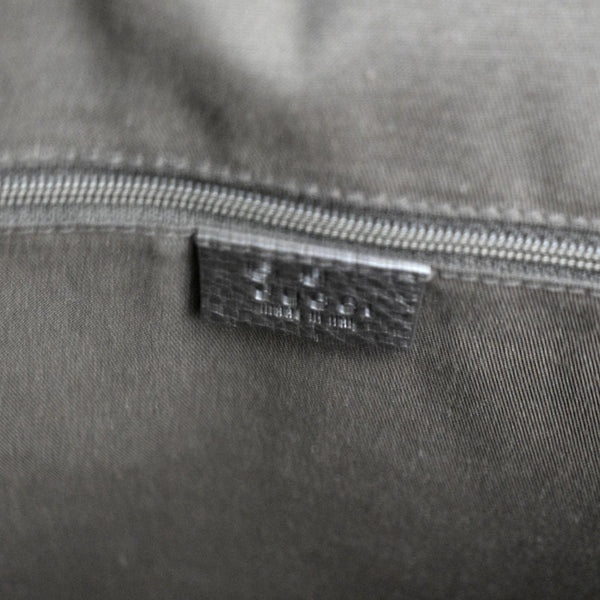 GUCCI GG Canvas Shopping Tote Bag Black 327793